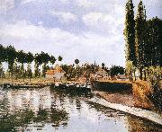 Camille Pissarro Pang plans Schwarz lake oil on canvas